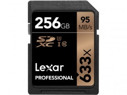 LEXAR 256GB minnekort 633X (95MB/s)
