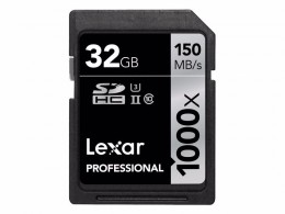 LEXAR 32GB minnekort 1000X (150MB/s)