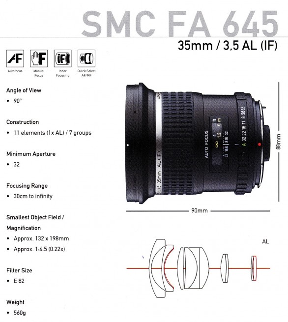 SMC FA 645 35mm