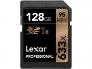 LEXAR 128GB minnekort 633X (95MB/s)