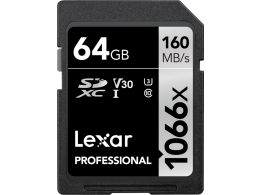 LEXAR 64GB minnekort 1066X (160MB/s)